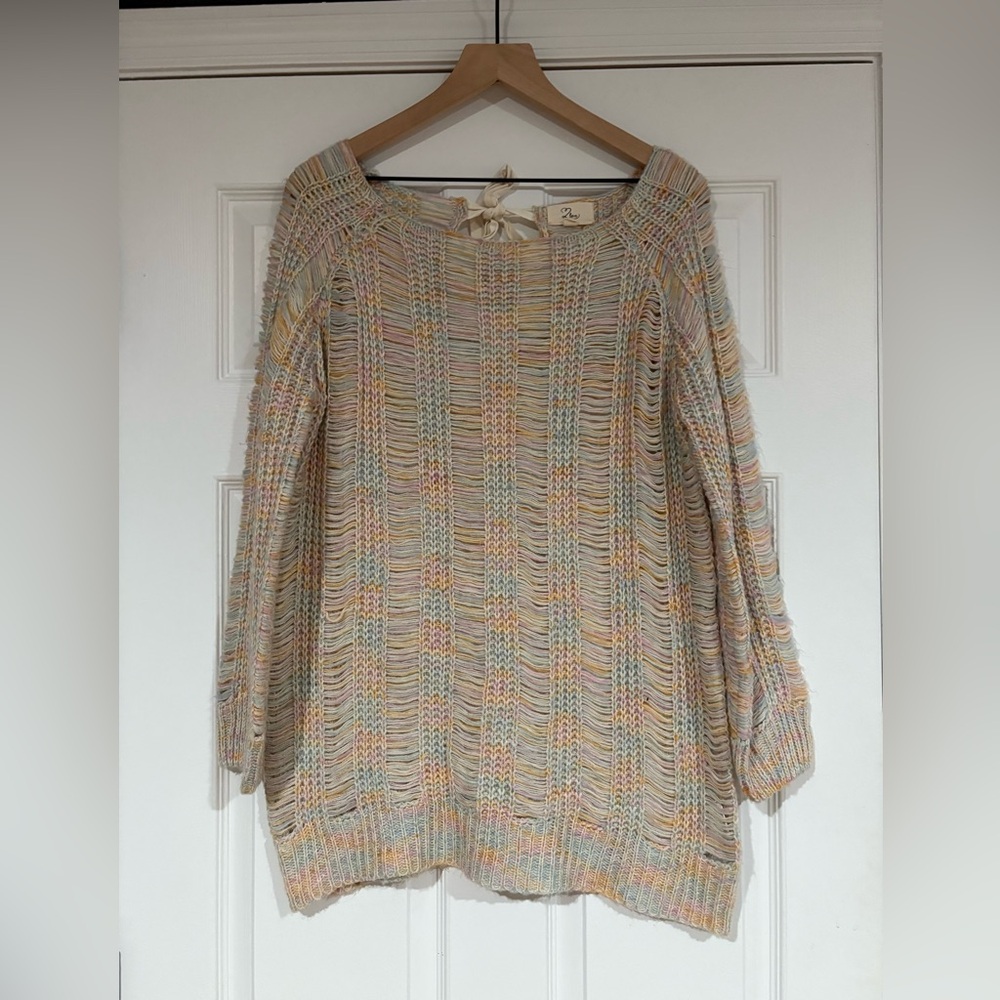 T2love Pastel Striped Sweater